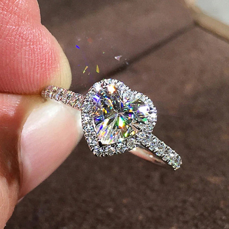 Brilliant Heart Rings