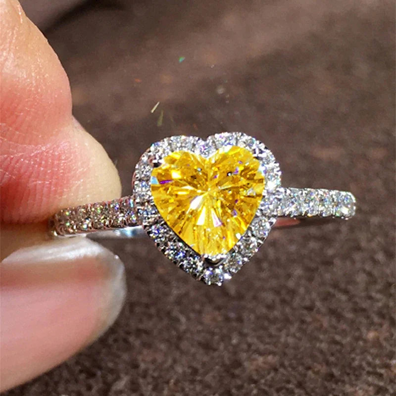 Brilliant Heart Rings