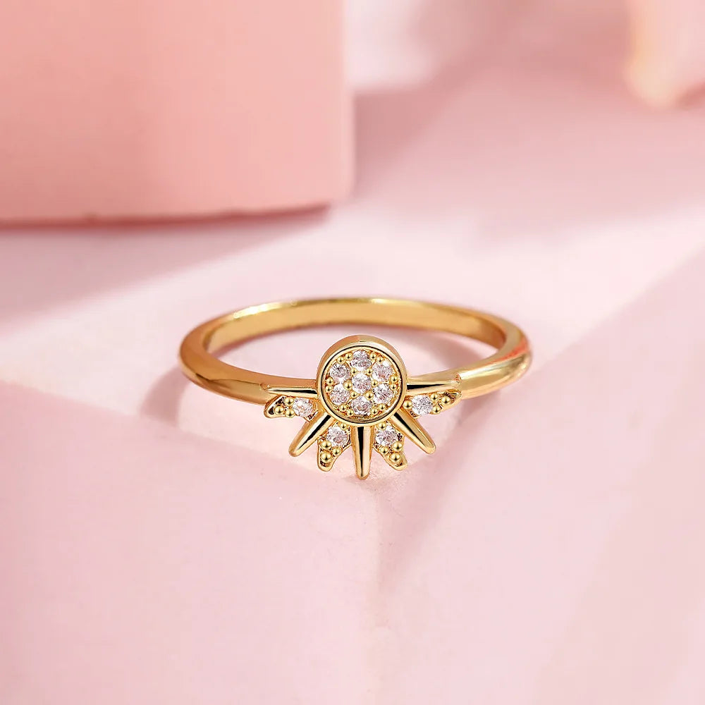 Moon  Couple Ring