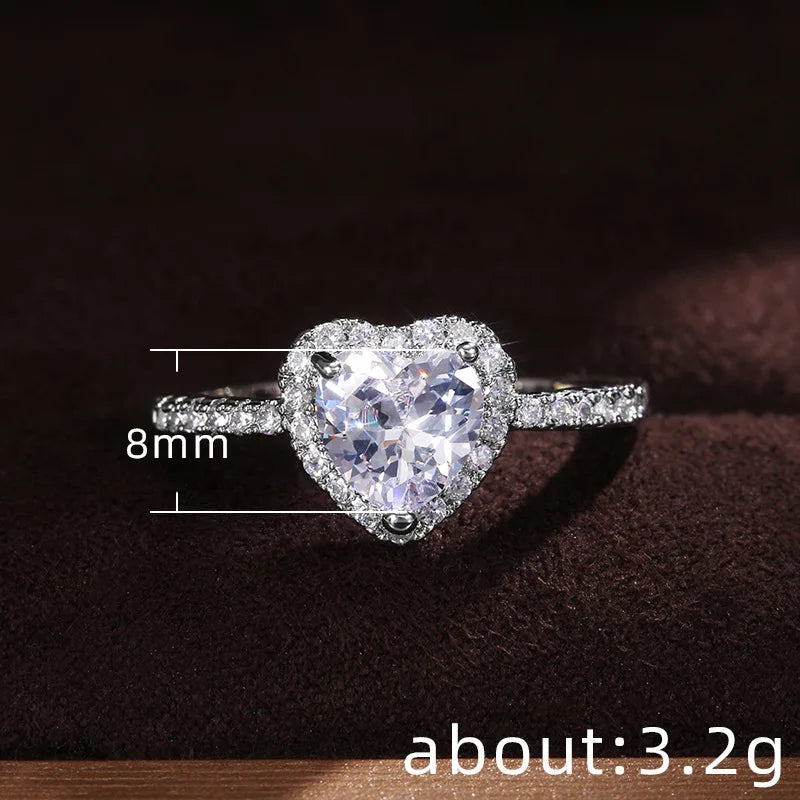 Brilliant Heart Rings