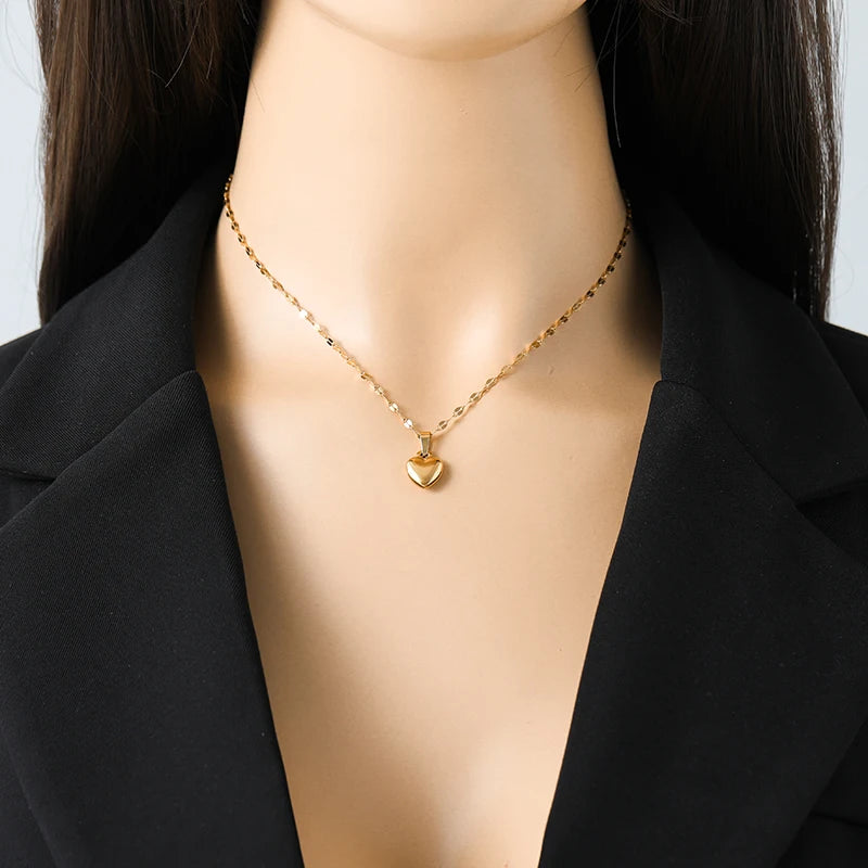 Heart Love Necklace Bracelets Earrings