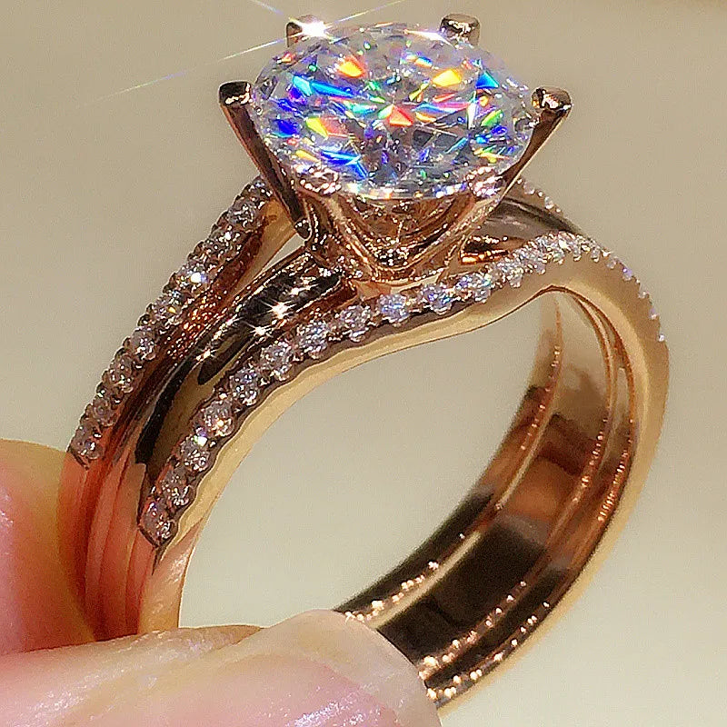 Rose Gold Color Rings for Women Classic