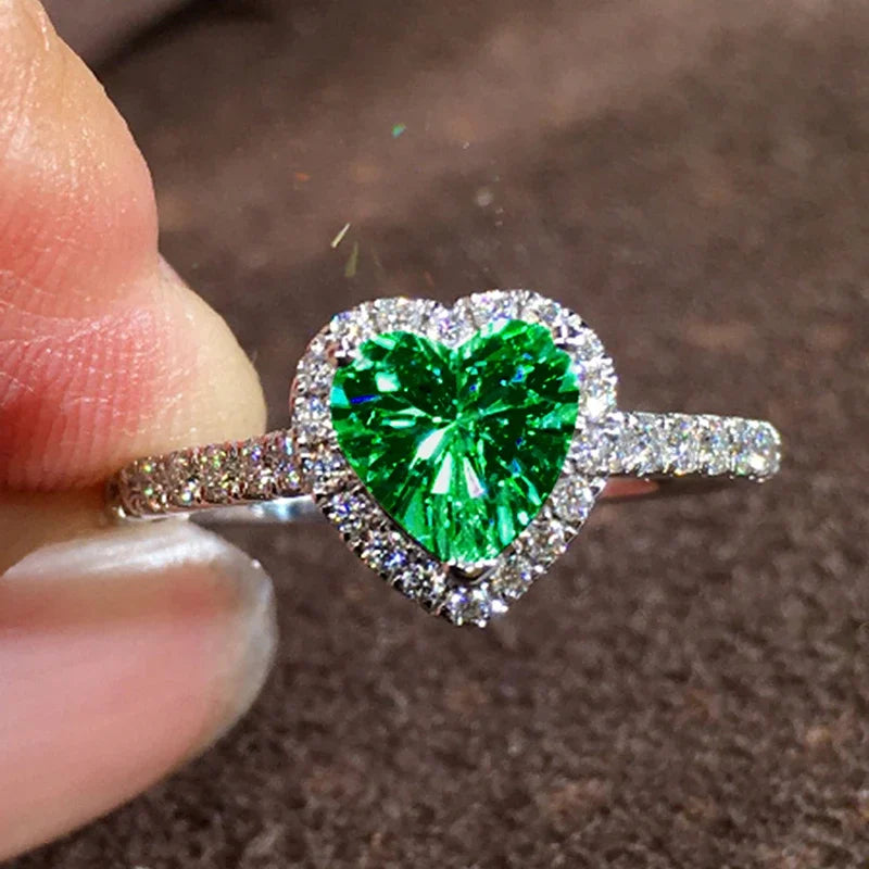Brilliant Heart Rings