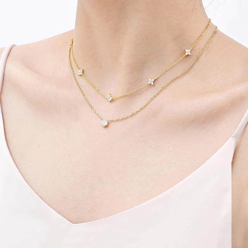 Dainty Lucky Leaf Necklace