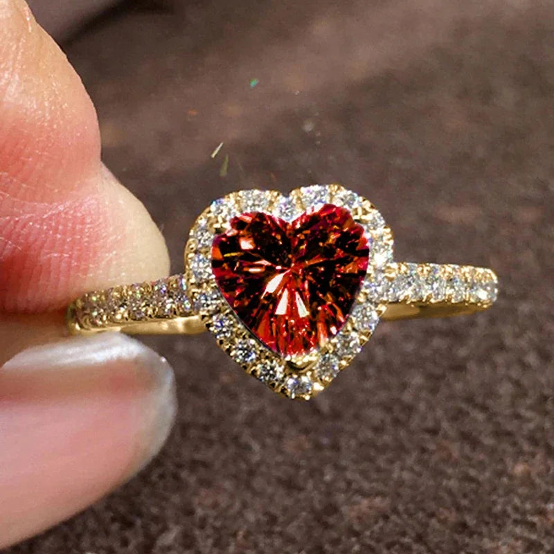 Brilliant Heart Rings