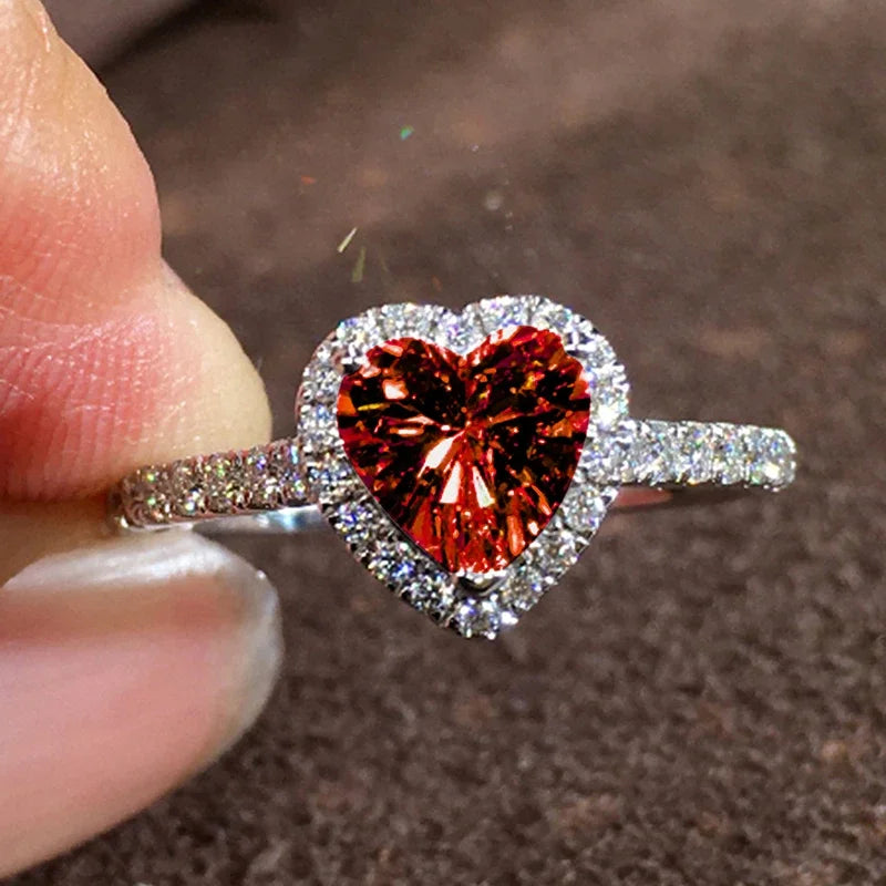 Brilliant Heart Rings