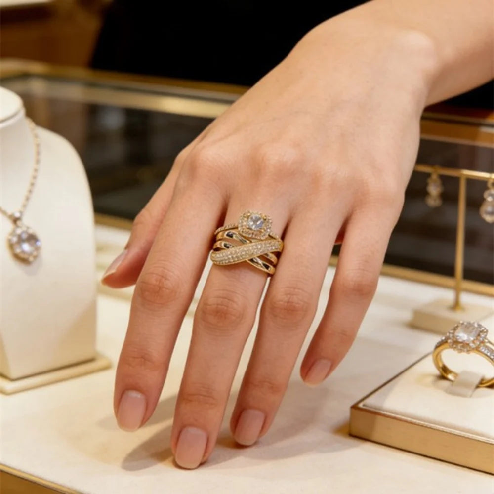 Luxury Female Ring Gold