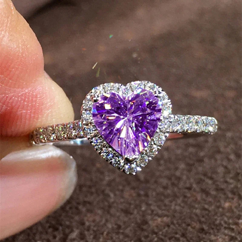 Brilliant Heart Rings