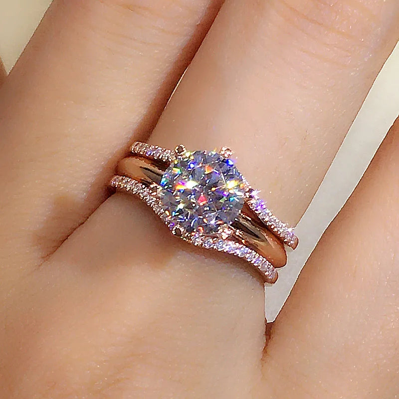 Rose Gold Color Rings for Women Classic
