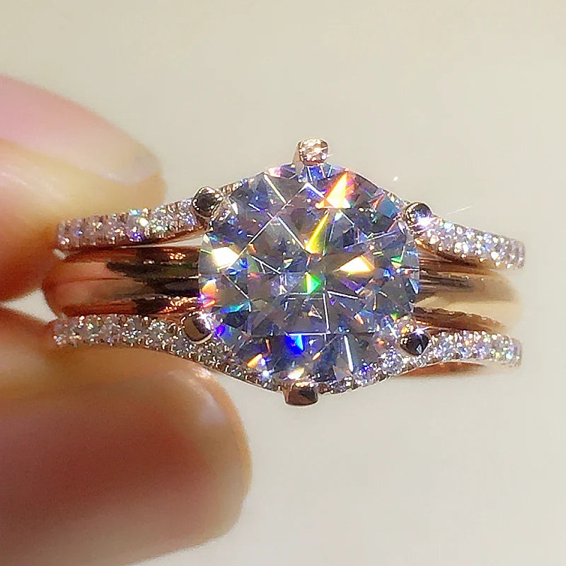 Rose Gold Color Rings for Women Classic