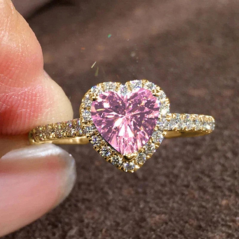 Brilliant Heart Rings