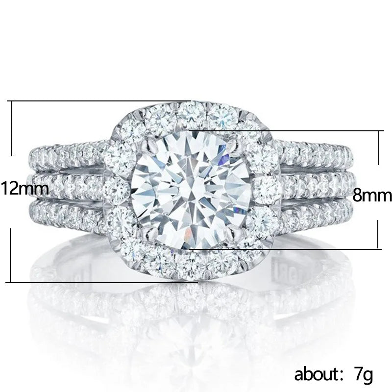 Rings Brilliant Cubic Zirconia Luxury