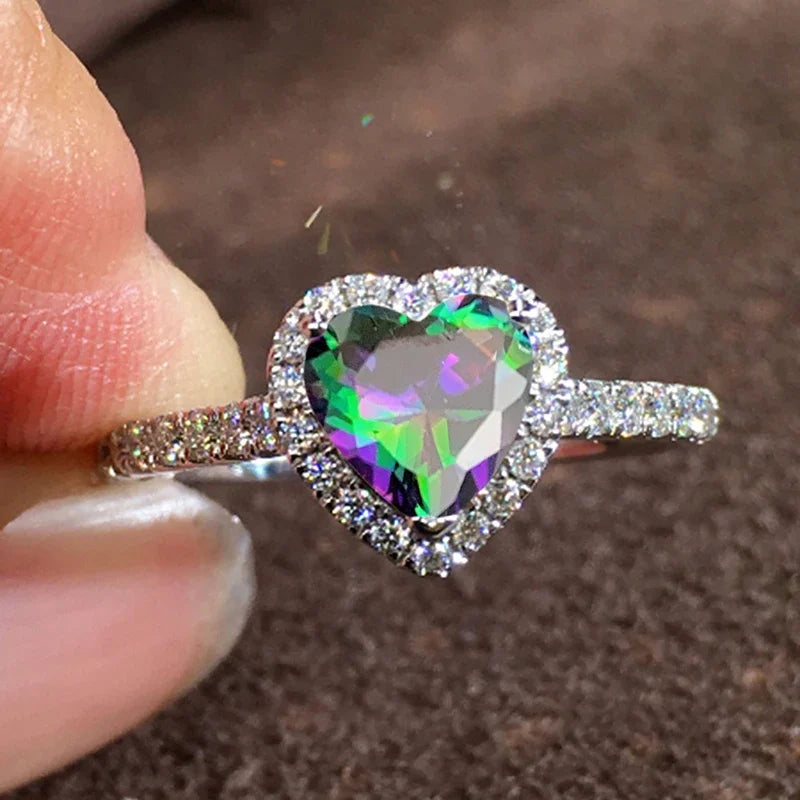 Brilliant Heart Rings