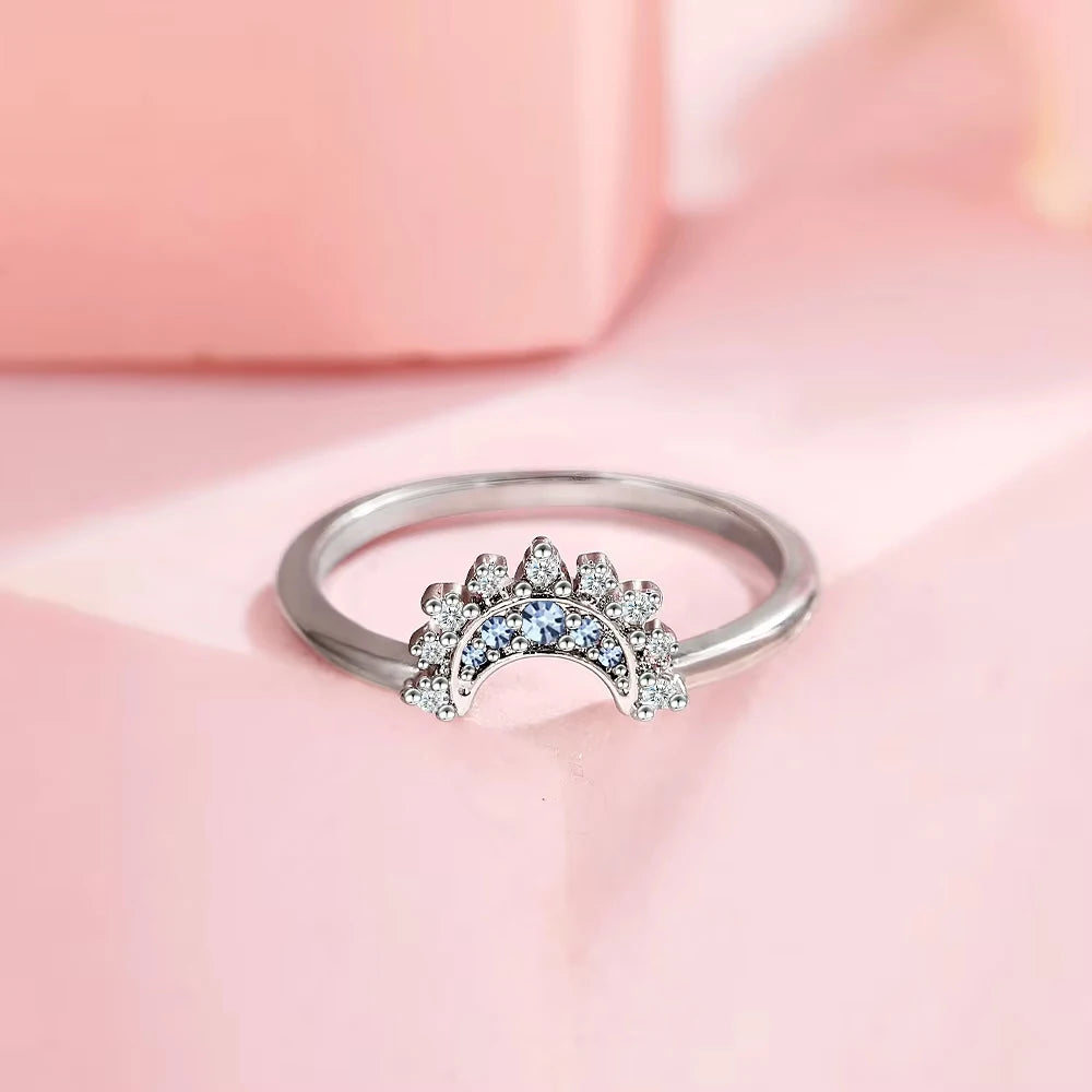 Moon  Couple Ring