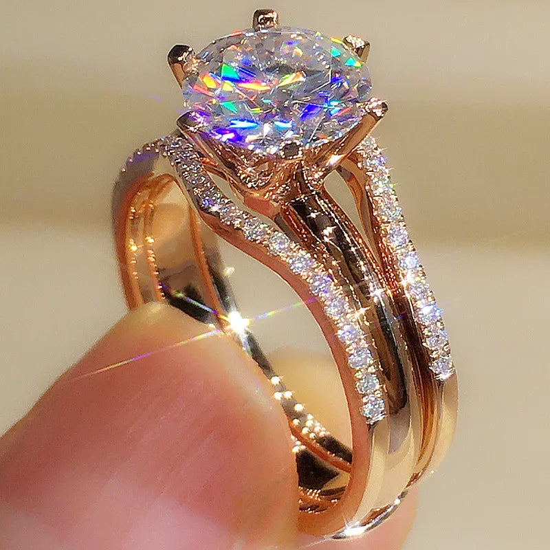 Rose Gold Color Rings for Women Classic
