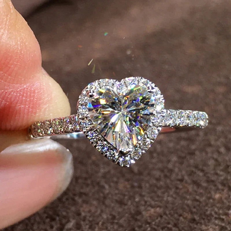 Brilliant Heart Rings