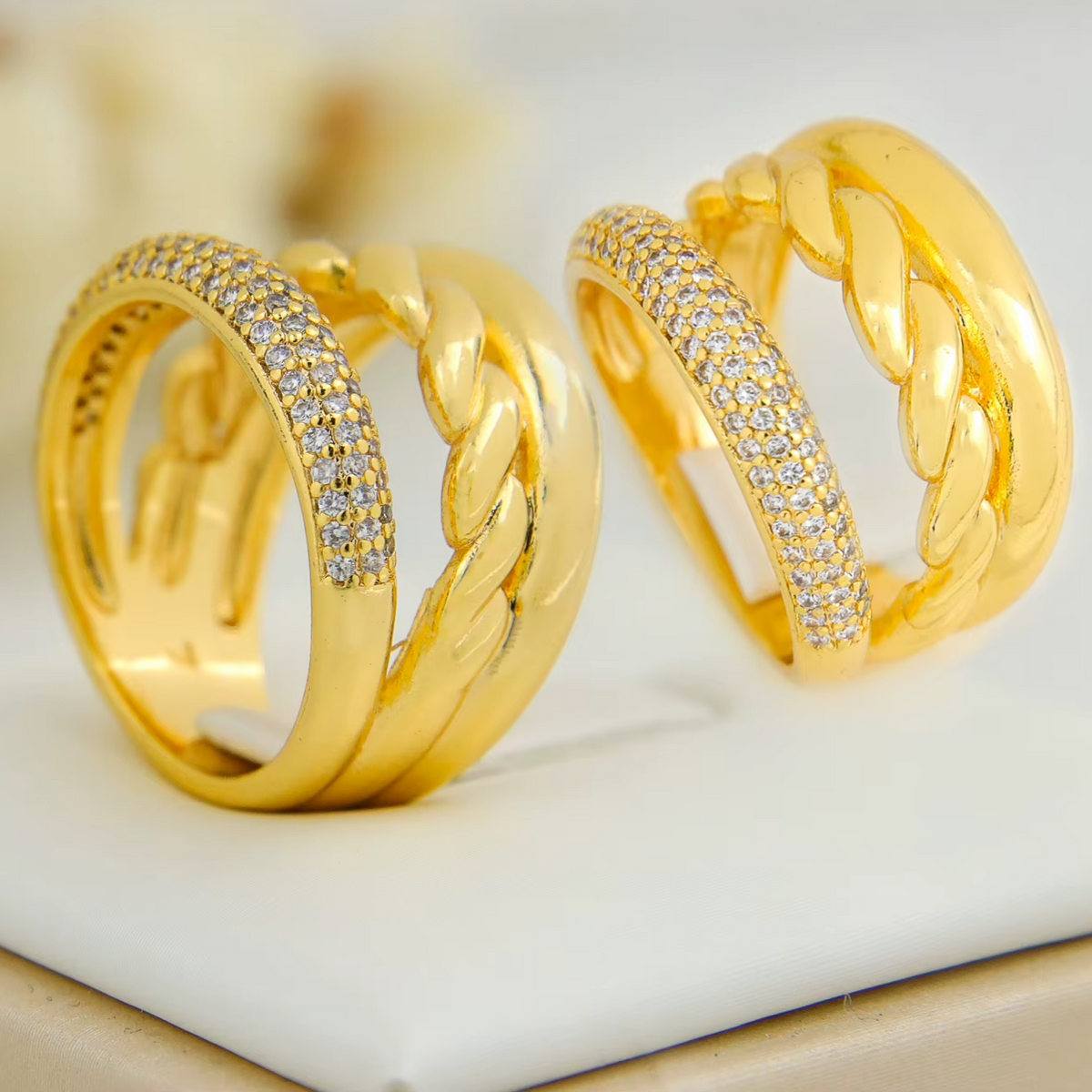 Luxury Dubai Gold Color Rings
